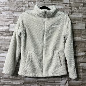 Columbia Women's Fire Side Zip Up Sherpa Color Cream Size XLARGE (18/20)